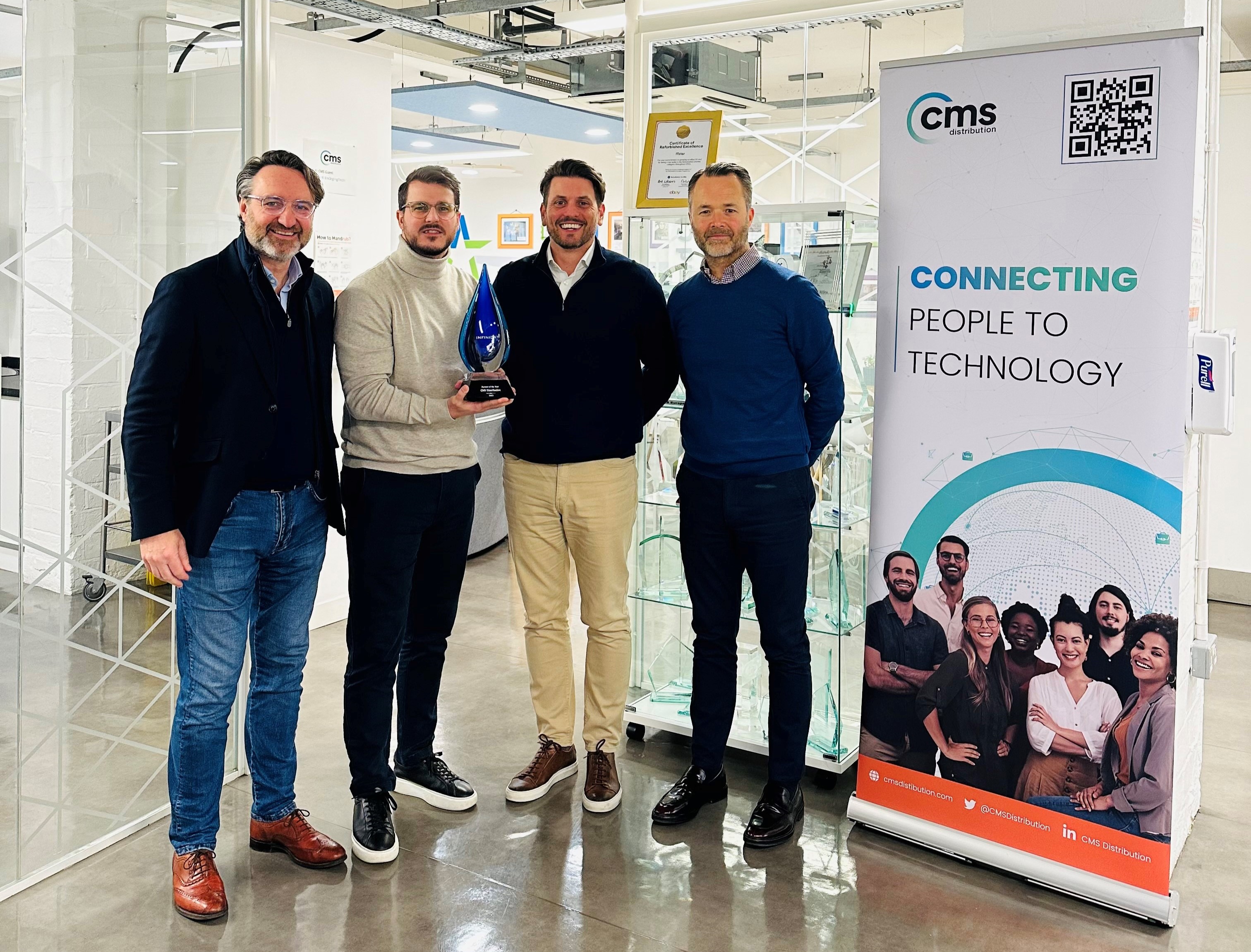 Cms Distribution Wins Partner Of The Year From Infinidat Leading